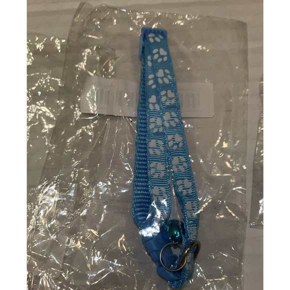 Small Adjustable Nylon Dog Collars with Bell - Picture 3 of 4